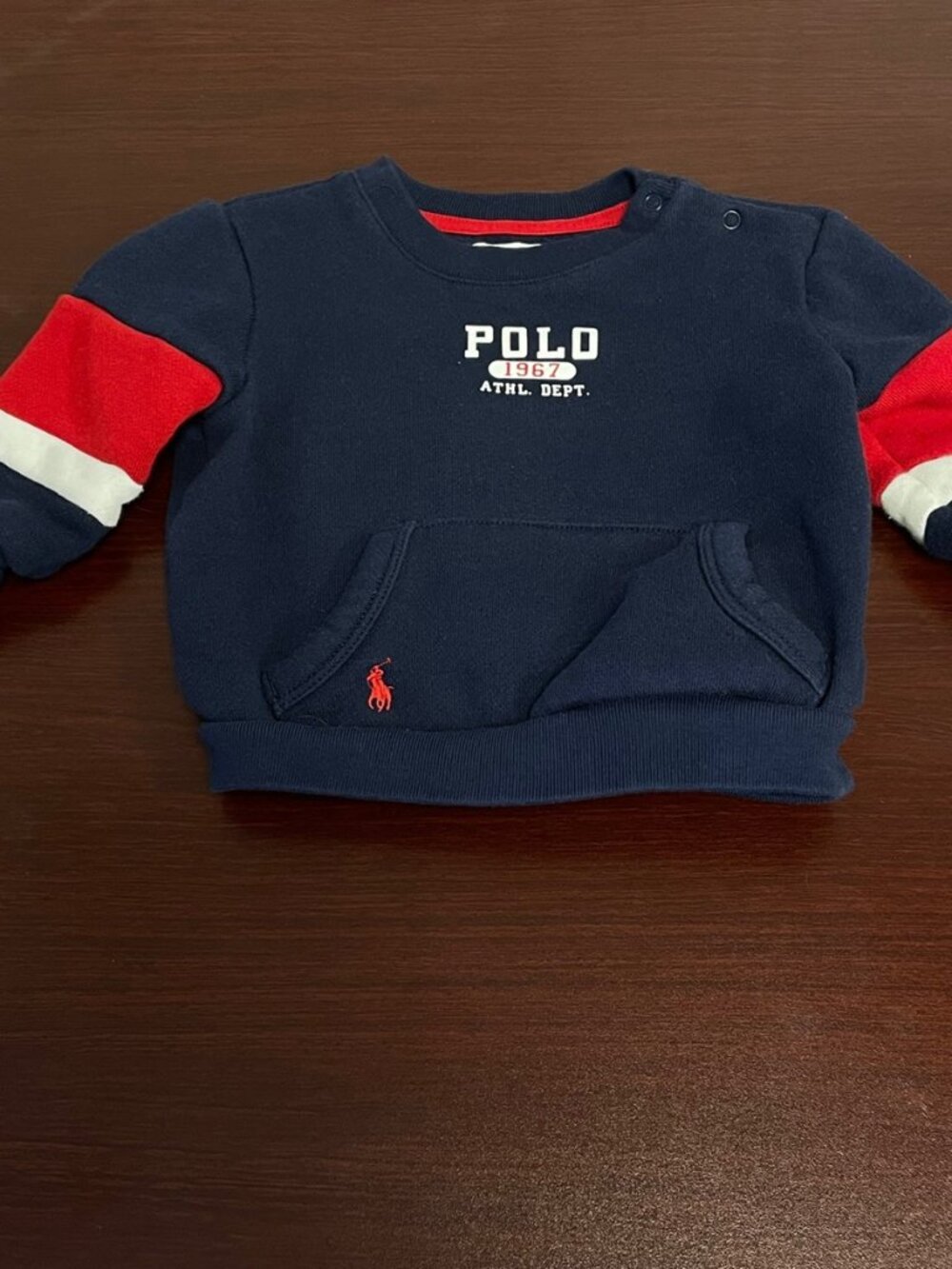 Ralph Lauren Baby Boy's - Navy Blue with Red & White Accents - Size 6M - EUC